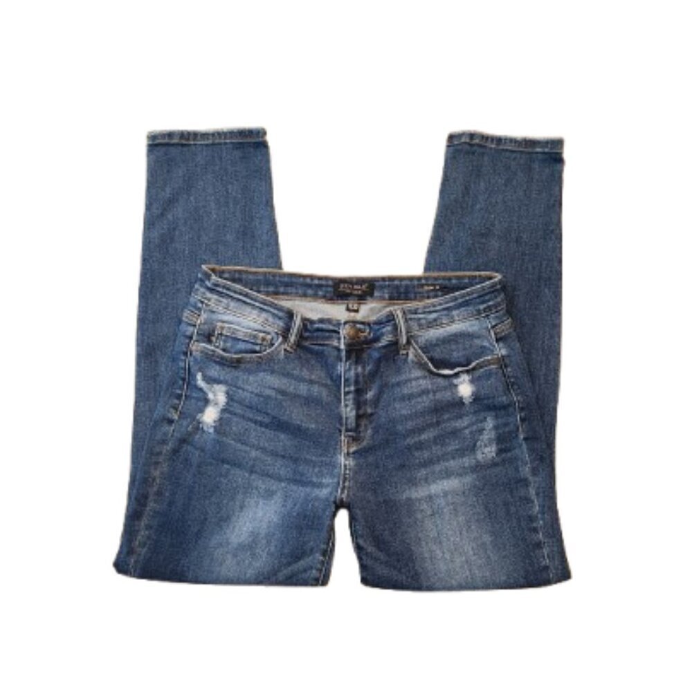 Judy Blue Distressed High-Rise Slim Fit Jeans   Size: 11/30